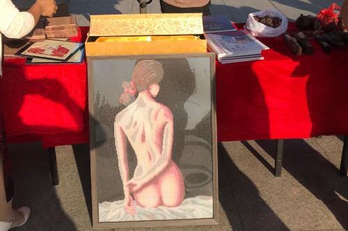 亮相“中國農(nóng)民豐收節(jié)”，勵志珠珠繡等純手工大放異彩(圖3)