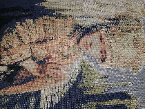 《苗族少女》民族風(fēng)系列，勵(lì)志珠珠繡純手工圖紙及成品(圖3)