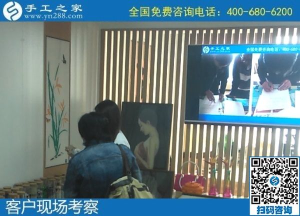 10月16日，可以帶回家做的手工活，手工活外發(fā)回收，這里的珠繡手工活值得選擇，手工之家接待考察加工客戶剪影