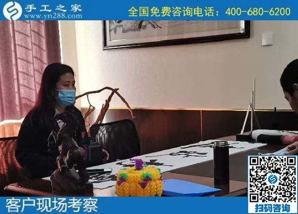 11月2日，手工活外發(fā)回收，這個可以拿回家做的手工活能掙錢嗎？實(shí)地看看就知道了，手工之家接待考察加工客戶剪影(圖3)