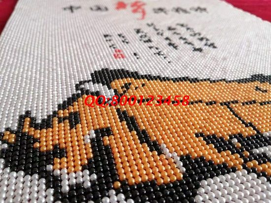 1月14日，手工活外發(fā)，找拿回家做的手工活要正規(guī)手工活加工項目，勵志珠珠繡成品細(xì)節(jié)實拍