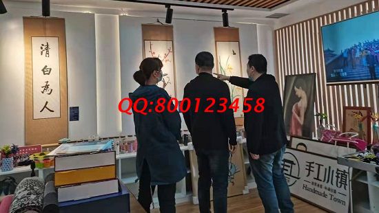 4月11日，想接正規(guī)廠家的手工活，珠繡這個拿回家做的手工活，成為越來越多人的選擇。手工之家接待考察合作加工客戶剪影