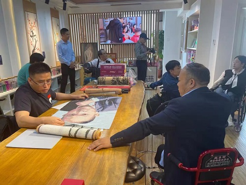 用手工實(shí)現(xiàn)人生價值--------熱烈歡迎北京市殘疾人代表團(tuán)蒞臨手工之家參觀考察