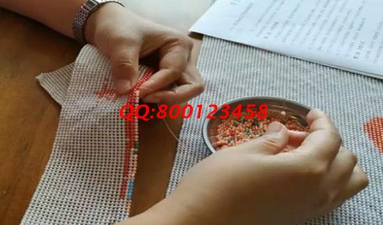 原來這個珠繡手工活挺好做的，試做打消了顧慮(圖1)