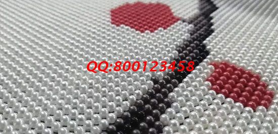 8月5日，做手工活掙錢沒有訣竅，找正規(guī)企業(yè)，做適合的外發(fā)手工活，還要不斷努力，圖為勵志珠珠繡成品細節(jié)實拍