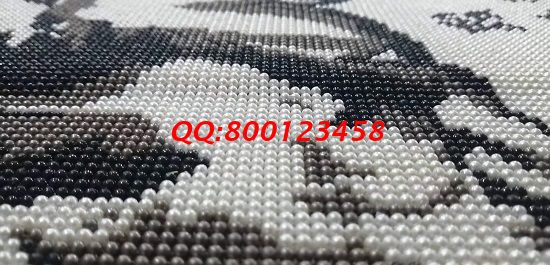 8月13日，組織人做手工活掙錢，這個拿回家做的手工活也可以做代理，是在家掙錢的好方法，圖為勵志珠珠繡成品細節(jié)實拍