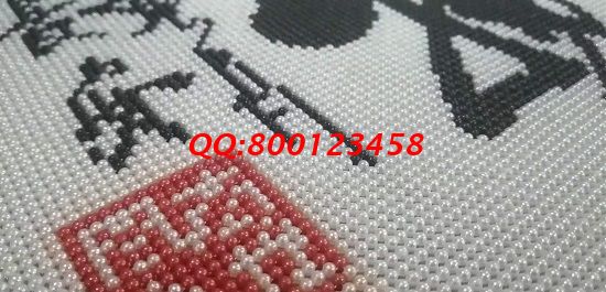 8月30日，在家做的手工活，可以寄到家做的手工活就是手工之家的珠繡外發(fā)手工活，放心、合適，圖為勵(lì)志珠珠繡成品細(xì)節(jié)實(shí)拍