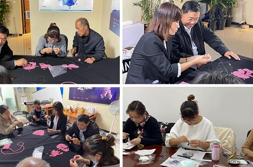 做大家的堅強后盾------- 記手工之家對各級代理加工人員進行多項技術培訓