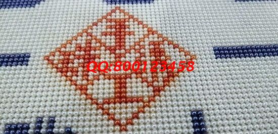 10月23日，可以寄到家做的，在家做手工活掙錢，大家都選擇手工之家，圖為勵志珠珠繡成品細節(jié)實拍