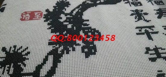 12月14日，年終歲末，找手工活做，在家做手工活掙錢，這個寄到家做的手工活外發(fā)加工項目很不錯，圖為勵志珠珠繡成品細(xì)節(jié)實拍(圖2)