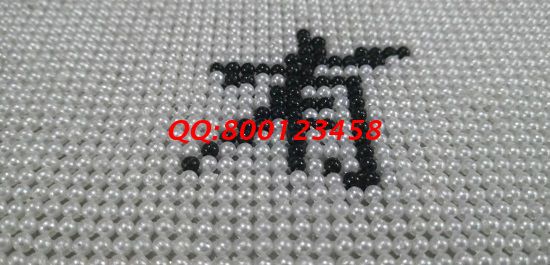 12月17日，冬天在家做手工活加工，可以帶回家做的手工活選手工之家的珠繡串珠手工活外發(fā)加工項目，圖為勵志珠珠繡成品細(xì)節(jié)實(shí)拍(圖2)