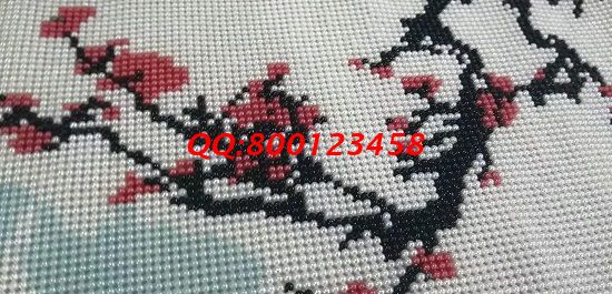 12月17日，冬天在家做手工活加工，可以帶回家做的手工活選手工之家的珠繡串珠手工活外發(fā)加工項目，圖為勵志珠珠繡成品細(xì)節(jié)實(shí)拍(圖1)