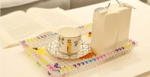 3月16日，代加工手工活，耐心點(diǎn)，你我都能做好手工之家的珠繡串珠外發(fā)手工活，圖為勵(lì)志珠珠繡串珠成品（果盤）實(shí)拍