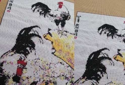 3月25日，可以寄到家做的手工活，在家做手工活掙錢，手工之家的誠信不變，圖為勵志珠珠繡成品細(xì)節(jié)實拍