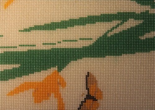 5月2日，在家做的手工活正規(guī)平臺，手工活外發(fā)加工， 大家看中手工之家的地方不一樣，圖為勵(lì)志珠珠繡純手工產(chǎn)品剪影