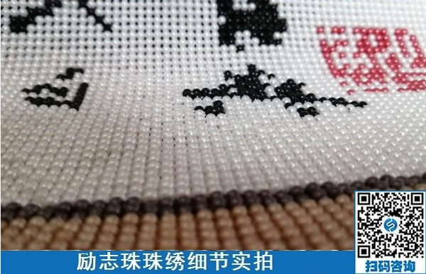 “家有勵志珠，生活多幸?！?，非遺勵志珠珠繡手工活帶來的感悟(圖1)