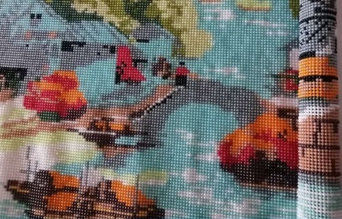 勤工儉學(xué)，許多大學(xué)生在宿舍做勵(lì)志珠珠繡外發(fā)加工手工活(圖1)