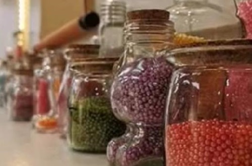 10月30日，手工項目拿回家做，正規(guī)廠家的手工，在手工之家就知道為什么大家喜歡這里，圖為勵志珠珠繡串珠手工材料剪影