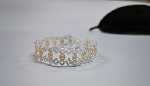 12月17日，拿回家做的手工項目，農(nóng)村手工創(chuàng)業(yè)項目，小成本創(chuàng)業(yè)做手工傳承官，手工之家的純手工很適合農(nóng)村做，圖為飾品類串珠純手工產(chǎn)品剪影