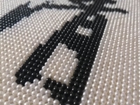 5月16日，可靠的手工活外發(fā)，帶回家做的手工活，手工之家的珠繡串珠手工有了不合格的產(chǎn)品怎么辦，圖為勵(lì)志珠珠繡手工產(chǎn)品細(xì)節(jié)剪影