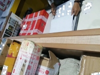 9月22日，純手工活外發(fā)加工項目，手工活兼職，選擇手工之家的加工人員了解的途徑有些不同，圖為成品倉庫今日待檢手工產(chǎn)品剪影