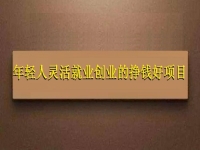 越來(lái)越多的年輕人選擇靈活就業(yè)創(chuàng)業(yè)，這兩個(gè)能賺錢(qián)的項(xiàng)目前景好
