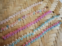 1月28日，手工活外發(fā)加工正規(guī)廠家直接發(fā)貨，開飾品加工廠，在家做的手工，在手工之家，了解清、定位準(zhǔn)、有計(jì)劃，更有好收入，圖為飾品類串珠純手工產(chǎn)品剪影