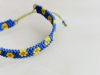 4月8日，可在家做的兼職手工活，在家做串珠手工掙錢，開飾品加工廠，與手工之家合作，感受貼心服務(wù)，圖為串珠米珠繡手工產(chǎn)品剪影