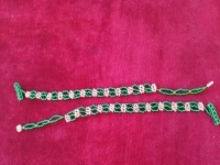 5月10日，農(nóng)村手工活加工項(xiàng)目去哪里找，拿回家做的手工項(xiàng)目，開(kāi)手工加工廠，選擇手工之家因?yàn)閷?duì)這里滿意，圖為飾品類串珠純手工產(chǎn)品剪影