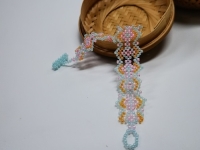 1月3日，兼職手工活可以帶回家做，小成本創(chuàng)業(yè)做手工傳承官，居家手工創(chuàng)業(yè)，手工之家的純手工給大家更多掙錢(qián)的渠道和方法，圖為串珠米珠繡純手工產(chǎn)品剪影