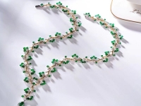 純手工產(chǎn)品串珠米珠繡展示，精美的飾品之手鏈、項鏈