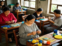 在家沒活兒干，試試拿貨回家做，小成本創(chuàng)業(yè)開手工加工廠很適合