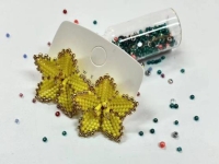 串珠米珠繡純手工產(chǎn)品展示，精美的耳飾之耳釘