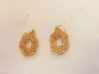 純手工產(chǎn)品串珠米珠繡展示，精美的耳飾之耳墜