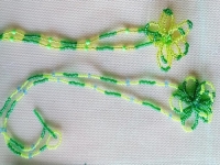 純手工串珠米珠繡產(chǎn)品展示，精美的首飾之項鏈