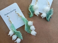 6月28日，拿回家做的手工，在家掙錢(qián)的副業(yè)創(chuàng)業(yè)，小本創(chuàng)業(yè)做手工工作室，手工之家的純手工產(chǎn)品選擇多，圖為串珠米珠繡純手工產(chǎn)品剪影