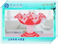 立體串珠水果盤 餐桌一大亮點！環(huán)保干凈純手工制作水果盤