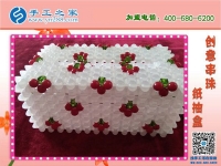 你家有這樣的紙抽盒嗎？ 手工之家新款櫻桃梅花紙抽盒 環(huán)保干凈新穎