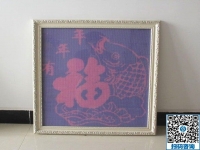 高貴高雅的勵(lì)志珠珠繡，每一幅都是加工會(huì)員的心血結(jié)晶