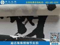 7月5日，找手工活拿回家做，這個手工活加工項目是怎樣保證合格率的？勵志珠珠繡成品細節(jié)實拍