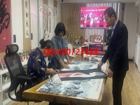 9月24日，在家做什么手工活放心，這個手工活外發(fā)加工企業(yè)的珠繡手工是個好選擇，圖為手工之家接待考察合作加工客戶剪影