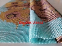 1月22日，可以帶回家做的手工活，手工之家的珠繡外發(fā)手工活是拿回家做的手工活，圖為勵(lì)志珠珠繡成品細(xì)節(jié)實(shí)拍